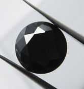 Natural Black Moissanite Round Shape 2.14 Ct Loose Gemstones